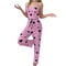 Trendy Women Pajamas Comfy Short Vest Breathable Trouser Set Casual Love Print Lounge Wear 6