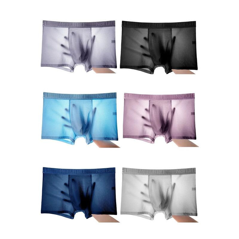 Men Boxer Shorts Ice Silk Underwear Cool Breathable Sexy Slim Panties For AllDay Comfort 6