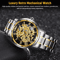 Mens Luxury Watch Waterproof Stainless Steel Automatic Mechanical Wristwatch With Roman Numerals An 1