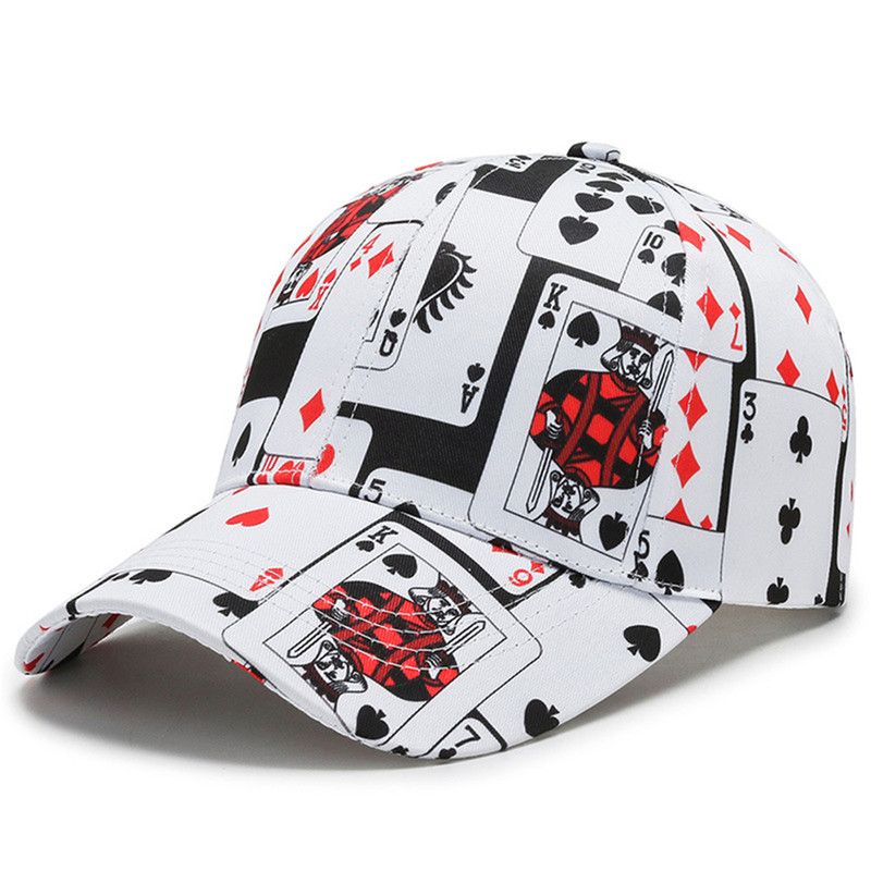 Trendy Poker Chain Letter Element Baseball Cap Summer Autumn Unisex Hip Hop Snapback Hat q252