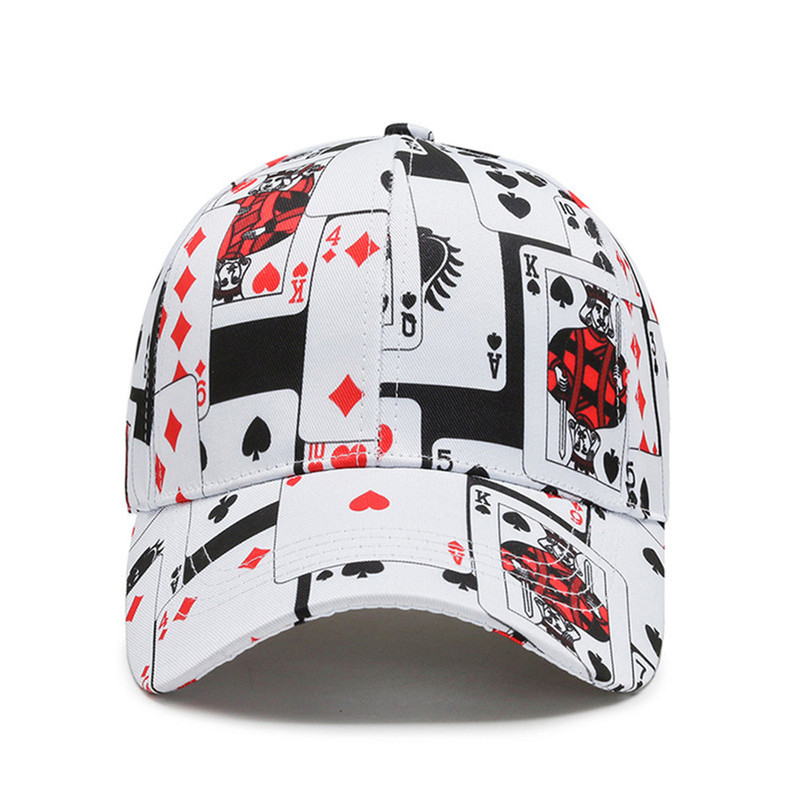 Trendy Poker Chain Letter Element Baseball Cap Summer Autumn Unisex Hip Hop Snapback Hat q252