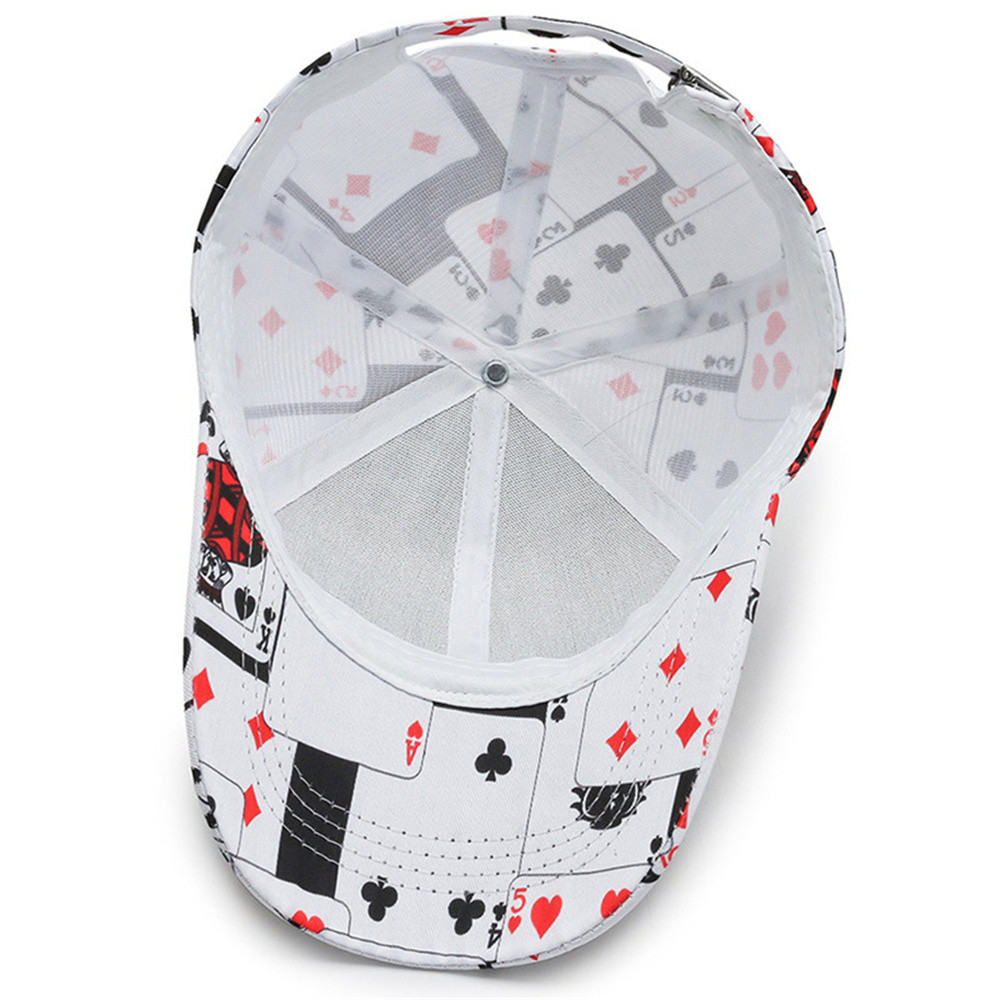 Trendy Poker Chain Letter Element Baseball Cap Summer Autumn Unisex Hip Hop Snapback Hat q252