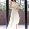 Ladies Clothes White Off Shoulder Slim Maxi Dress, Fashion Summer Evening Long Dress Women Robe Mujer Vestidos Fiesta