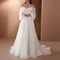 Elegant Womens Off Shoulder Maxi Dress Sexy Lace Evening Gown Lantern Sleeve High Waist White Long 0