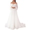 Elegant Womens Off Shoulder Maxi Dress Sexy Lace Evening Gown Lantern Sleeve High Waist White Long 4