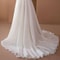 Elegant Womens Off Shoulder Maxi Dress Sexy Lace Evening Gown Lantern Sleeve High Waist White Long 5