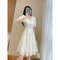 Formal Occasion White Elegant Woman Dress Midi, Birthday Dresses for Women, Luxury Beautiful High Quality Outfits
