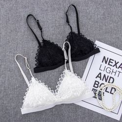 ultra thin sexy brassiere womens wire free lace bralette, female unpadded lingerie lace bra, comfortable girls underwear