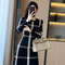 Autumn Temperament Retro, Knitted Sweater Black Bottom Skirt Winter, Autumn Dress Is Thin Casual Warm Fashion