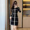 Autumn Temperament Retro, Knitted Sweater Black Bottom Skirt Winter, Autumn Dress Is Thin Casual Warm Fashion