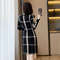 Autumn Temperament Retro, Knitted Sweater Black Bottom Skirt Winter, Autumn Dress Is Thin Casual Warm Fashion