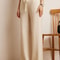 Cashmere Straight Pants Autumn Winter, Thin Version Office Women's Pants, Knitted Warm Lounge Trousers Curled Hem