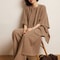 Cashmere Straight Pants Autumn Winter, Thin Version Office Women's Pants, Knitted Warm Lounge Trousers Curled Hem