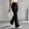 Fashion Elegant Versatile Slim Pants, Casual Knitted Elastic Waist Solid Color Sports Pants for Women Autumn Winter