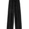 Autumn Winter Dream Women Wool Wide Leg Pants, Cashmere Trousers, Merino Wool Knitted, Elastic Waist Lace Up