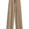 Autumn Winter Dream Women Wool Wide Leg Pants, Cashmere Trousers, Merino Wool Knitted, Elastic Waist Lace Up
