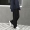 High Waist Straight Pants Casual, Pants Autumn and Winter Knit Sweater, Wide Legs Women Wear Loose Mop Slim
