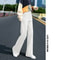 High Waist Straight Pants Casual, Pants Autumn and Winter Knit Sweater, Wide Legs Women Wear Loose Mop Slim