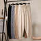 Women Autumn and Winter New Loose Pants, Fried Dough Twists Knitted Wide Leg Pants, Thickened Woolen Harun Radish Pant