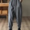 Women Plus Velvet Thick Warm Knitted Sweatpants, Winter All Match Sports Casual Pants, Loose Wide Leg Fashion Trousers