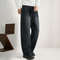 Men Streetwear Fashion Loose Casual Sport Pants, Vintage Washed Cotton Cargo Pant, Cityboy Trousers Joggers Sweatpants