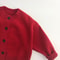 Autumn Winter Kids Sweater, Red Girls Knit Cardigan Jacket, New Year Christmas Knitwear Coat Boys Baby Sweater
