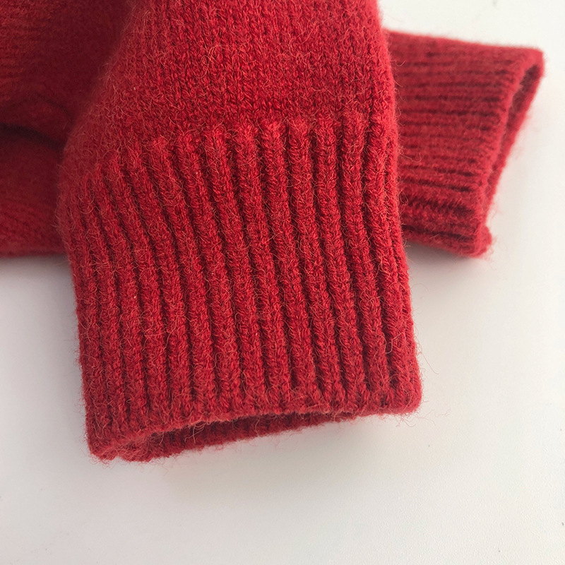 Autumn Winter Kids Sweater, Red Girls Knit Cardigan Jacket, New Year Christmas Knitwear Coat Boys Baby Sweater