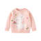 Cartoon Rabbit Cotton Knitted Soft Pullover, Autumn Baby Girls Sweaters, Toddler Girls Knitwear Stretch Embroidery Tops