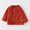 Spring Autumn Knitted Kids Cardigan Solid Color, Baby Sweaters For Boys Girls, Back To School Infant Outerwear Coats