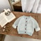 Baby Clothes Autumn Collection Girls Boys TwoColor Twists Long Sleeve Braid Knitting Top 2