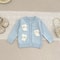 Soft Cotton Infant Jacket 0-2Y Baby Knitwear, Autumn Winter Baby Knit Cardigan, Korean Style Rabbit Sweater