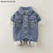 Winter Baby Romper Newborn Denim Velvet Baby Snowsuit Jumpsuits Thick Warm Infant Overalls For Boys 0