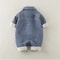 Winter Baby Romper Newborn Denim Velvet Baby Snowsuit Jumpsuits Thick Warm Infant Overalls For Boys 1