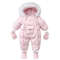 Velvet Warm Newborn Baby Overalls Baby Girl Winter Jumpsuit Plus Infant Girl Snowsuit Toddler Romper Outerwear Coat Cozy