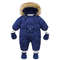 Velvet Warm Newborn Baby Overalls Baby Girl Winter Jumpsuit Plus Infant Girl Snowsuit Toddler Romper Outerwear Coat Cozy