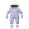 Velvet Warm Newborn Baby Overalls Baby Girl Winter Jumpsuit Plus Infant Girl Snowsuit Toddler Romper Outerwear Coat Cozy