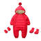 Plus Velvet Hooded Newborn Baby Jumpsuit Warm Snowsuit for Baby Boys, Toddler Snow Suit Baby Girl Cotton Overalls Romper