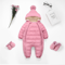 Plus Velvet Hooded Newborn Baby Jumpsuit Warm Snowsuit for Baby Boys, Toddler Snow Suit Baby Girl Cotton Overalls Romper