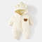 Warm Fur Lining Winter Baby Outwear Clothing Toddler Girl Boy Rompers Cartoon Bear Infant Jumpsuit Waterproof Snowsuit