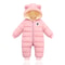 Cartoon Hooded Snowsuit New born Plus Velvet Baby Costume Winter Cotton Overalls Rompers for Toddler Boy Girl