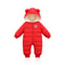 Cartoon Hooded Snowsuit New born Plus Velvet Baby Costume Winter Cotton Overalls Rompers for Toddler Boy Girl