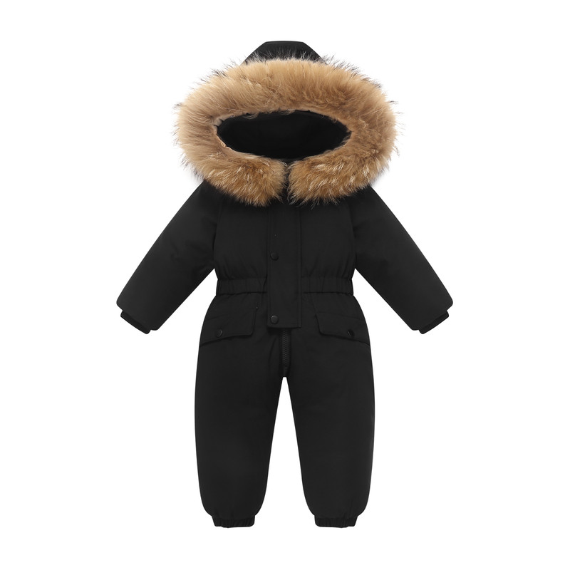Winter Snow Overalls Clothes Snowsuit Duck Down Jacket Kids Girl Coat Park Infant Boy Jumpsuit Baby 0