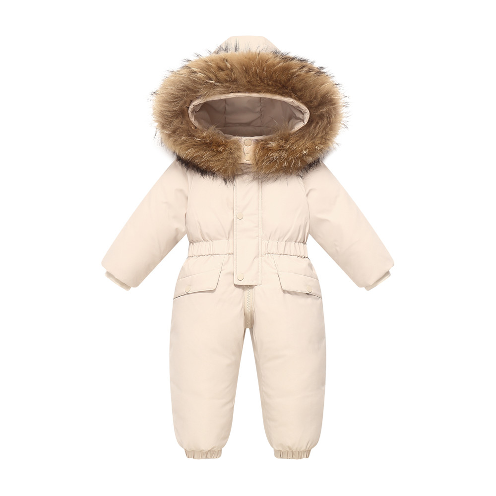 Winter Snow Overalls Clothes Snowsuit Duck Down Jacket Kids Girl Coat Park Infant Boy Jumpsuit Baby 7