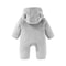 Infant Baby Girls Boy Winter Fleece Thickened Onesie 0-12M Newborn Baby Romper Bear Ear Hooded Jumpsuit with Pocket