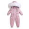 Warm Plus Velvet Winter Ski Suit Baby Jumpsuit Boy Overalls Kids Toddler Girl Clothes Children Clot 1