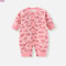 Toddler Baby Knitted Romper Girls Bodysuit Pink Leopard Print Long Sleeve Cute Autumn Baby Clothes Jumpsuit Newborn Gift