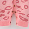 Toddler Baby Knitted Romper Girls Bodysuit Pink Leopard Print Long Sleeve Cute Autumn Baby Clothes Jumpsuit Newborn Gift