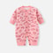 Toddler Baby Knitted Romper Girls Bodysuit Pink Leopard Print Long Sleeve Cute Autumn Baby Clothes Jumpsuit Newborn Gift