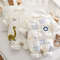 Somenie Newborn Baby Onesie Thickened Winter Pure Cotton Bodysuit Warm Cotton Cute Printed Outfit F 0