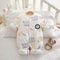 Somenie Newborn Baby Onesie Thickened Winter Pure Cotton Bodysuit Warm Cotton Cute Printed Outfit F 6